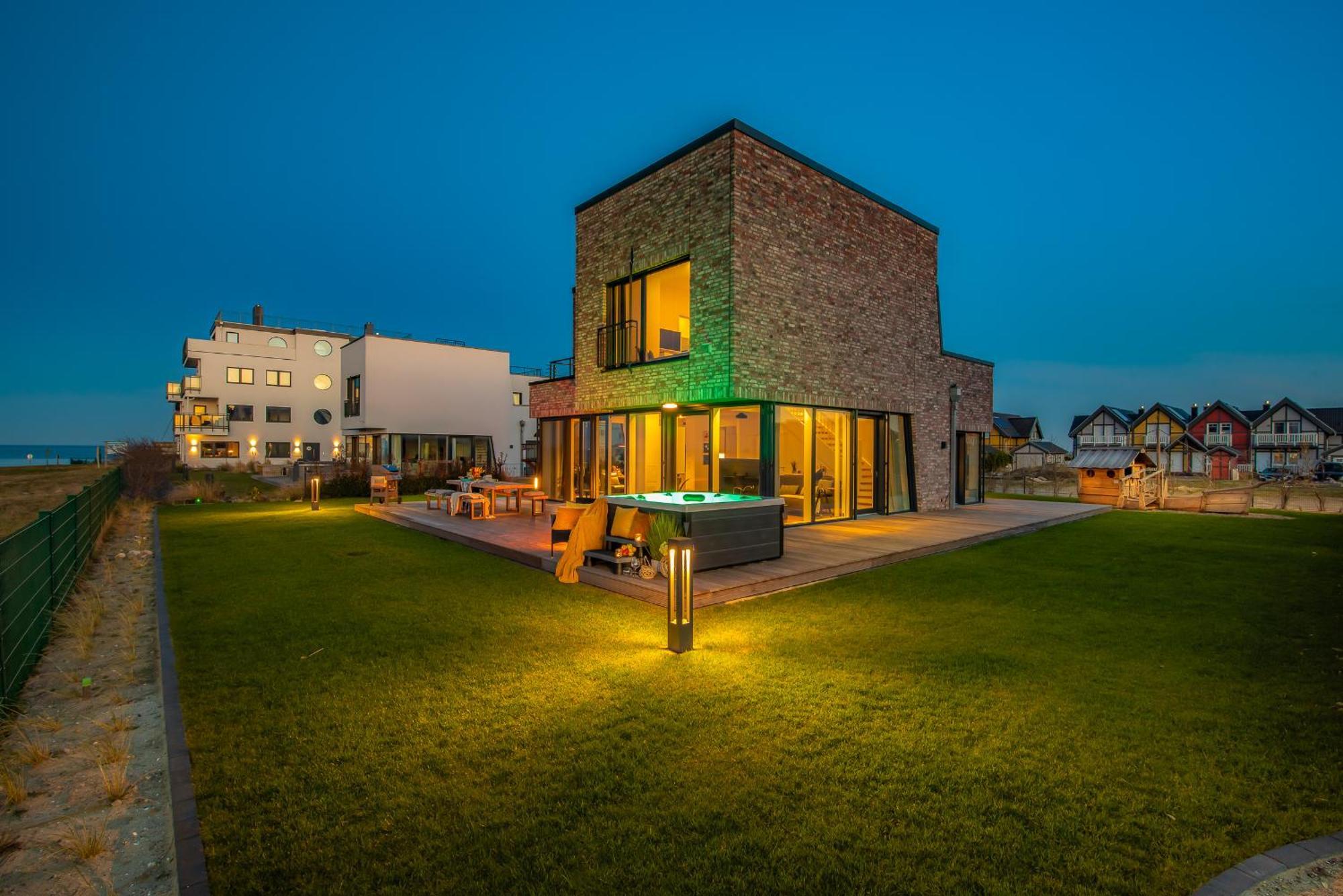 Villa King Erste Lage, Dachterrasse, Meerblick, Carport, Kamin, Sauna, Terrasse, Aussenrolllaeden Олпениц Екстериор снимка