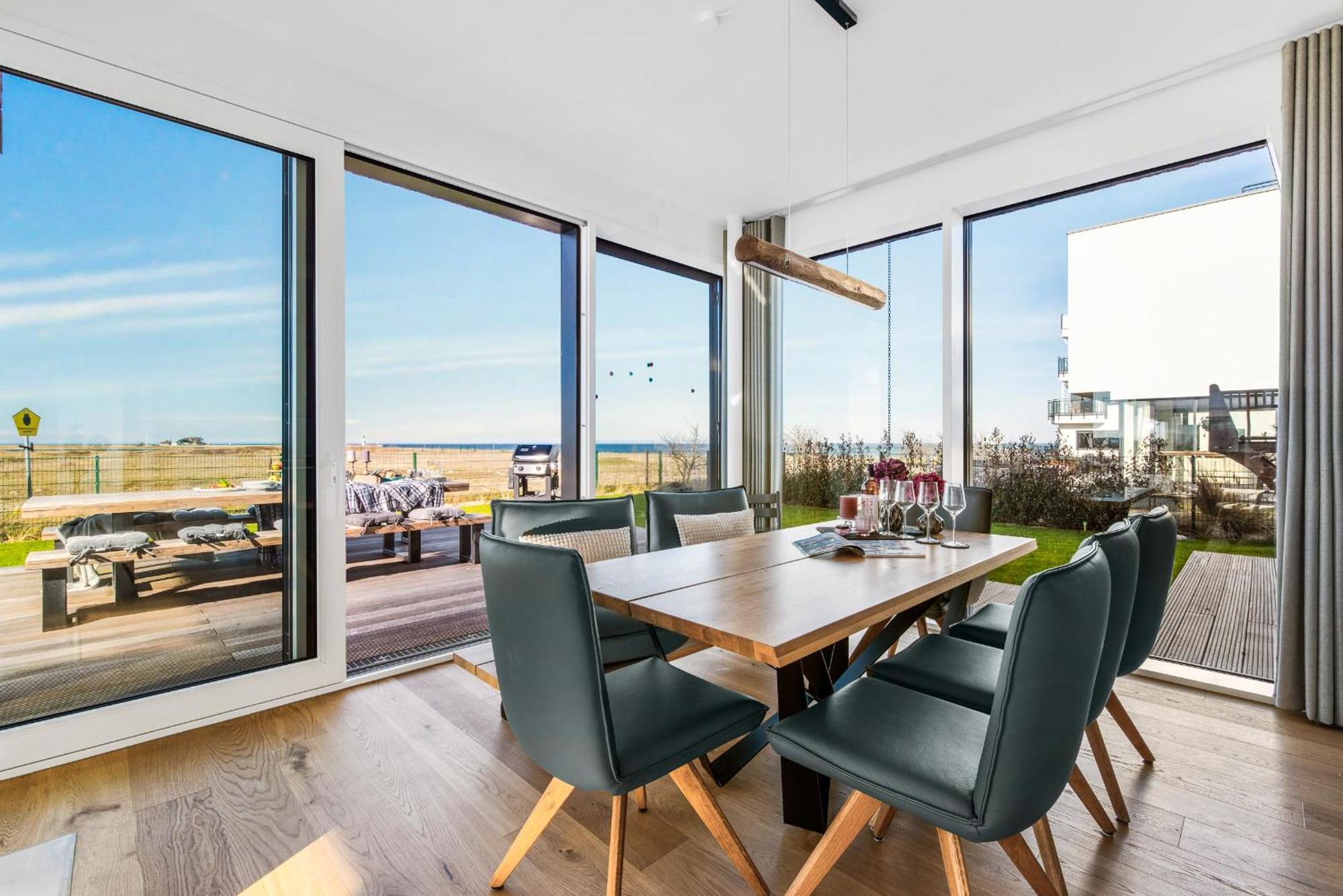 Villa King Erste Lage, Dachterrasse, Meerblick, Carport, Kamin, Sauna, Terrasse, Aussenrolllaeden Олпениц Екстериор снимка